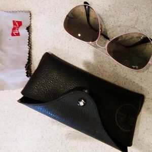 Ray Ban sunglasses, pink frames